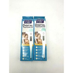 2 Pack Digital Thermometer by Family Care NEW IN BOX